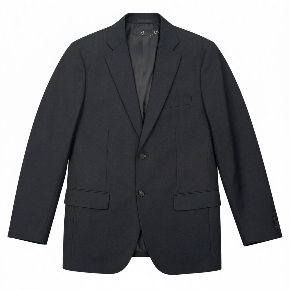 Uniqlo + J | Jil Sander | Black Soft Wool Blazer Medium Minimalist Work Wardrobe